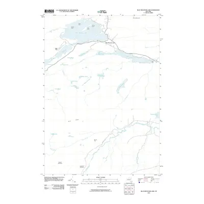 2010 Map of Blue Mountain Lake, 2010 Print