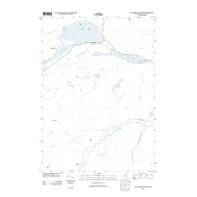 2013 Map of Blue Mountain Lake, 2013 Print
