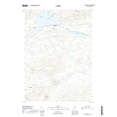 2019 Map of Blue Mountain Lake, 2019 Print