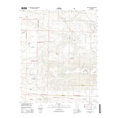 2014 Map of Blue Mountain, 2014 Print