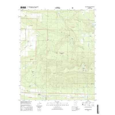 2017 Map of Blue Mountain, 2017 Print