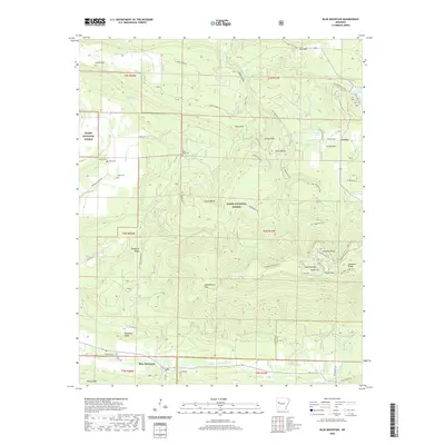 2020 Map of Blue Mountain, 2020 Print