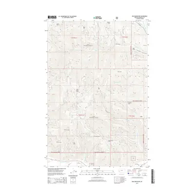 2014 Map of Blue Mountain, 2014 Print