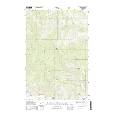 2017 Map of Blue Mountain, 2017 Print