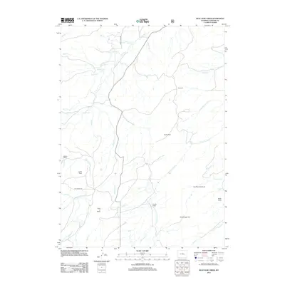 2012 Map of Blue Nose Creek, 2012 Print