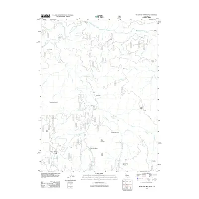 2012 Map of Blue Nose Mountain, 2012 Print
