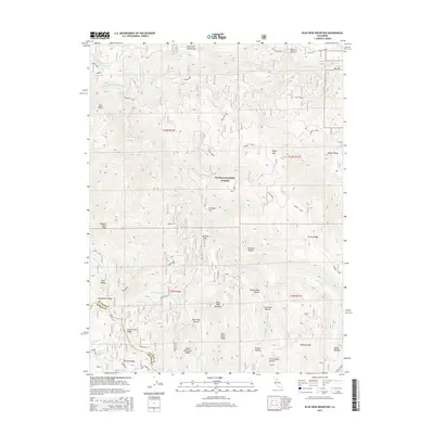 2015 Map of Blue Nose Mountain, 2015 Print