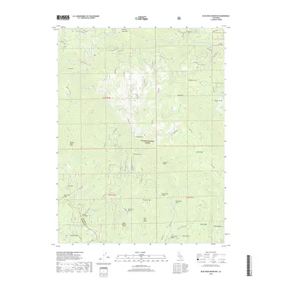2018 Map of Blue Nose Mountain, 2018 Print