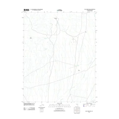 2012 Map of Blue Nose Peak, 2012 Print