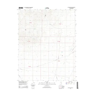 2014 Map of Blue Nose Peak, 2014 Print