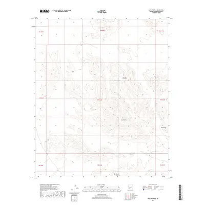 2018 Map of Blue Plateau, 2018 Print