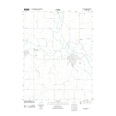 2012 Map of Blue Rapids, 2012 Print