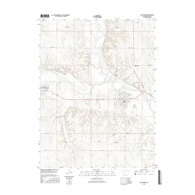2016 Map of Blue Rapids, 2016 Print