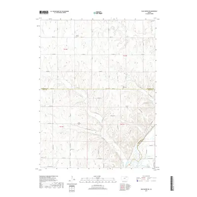2018 Map of Blue Rapids SW, 2018 Print