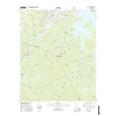 2017 Map of Blue Ridge, 2017 Print