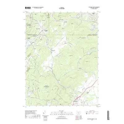 2019 Map of Blue Ridge Summit, 2019 Print