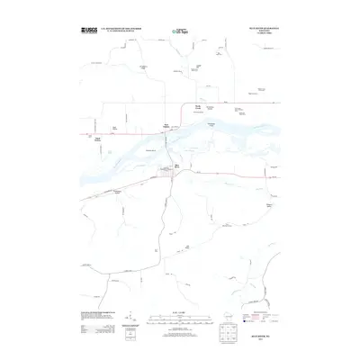 2013 Map of Blue River, 2013 Print
