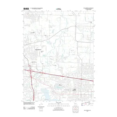2012 Map of Blue Springs, 2012 Print