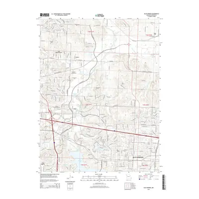 2015 Map of Blue Springs, 2015 Print