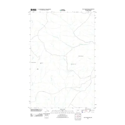 2011 Map of Blue Stone Peak, 2011 Print