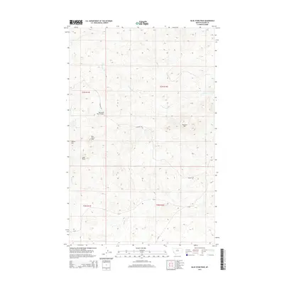 2014 Map of Blue Stone Peak, 2014 Print