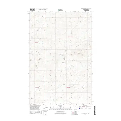 2017 Map of Blue Stone Peak, 2017 Print
