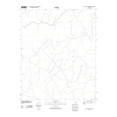2010 Map of Blue Tank Canyon, 2010 Print