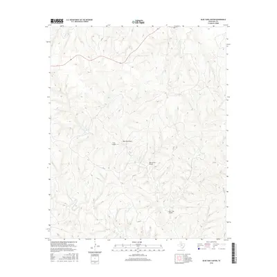 2016 Map of Blue Tank Canyon, 2016 Print