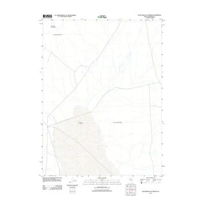 2011 Map of Blue Wing Flat North, 2011 Print