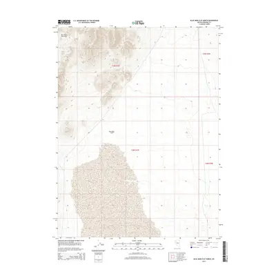 2014 Map of Blue Wing Flat North, 2014 Print