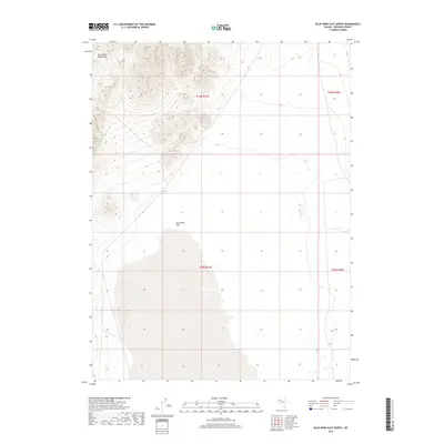 2018 Map of Blue Wing Flat North, 2018 Print