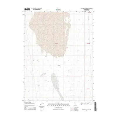 2015 Map of Blue Wing Flat South, 2015 Print