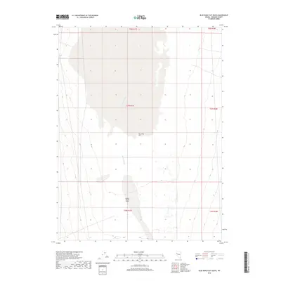 2018 Map of Blue Wing Flat South, 2018 Print