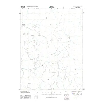 2012 Map of Bluenose Ridge, 2012 Print