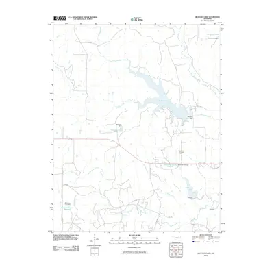 2010 Map of Bluestem Lake, 2010 Print