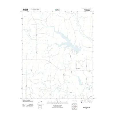2013 Map of Bluestem Lake, 2013 Print