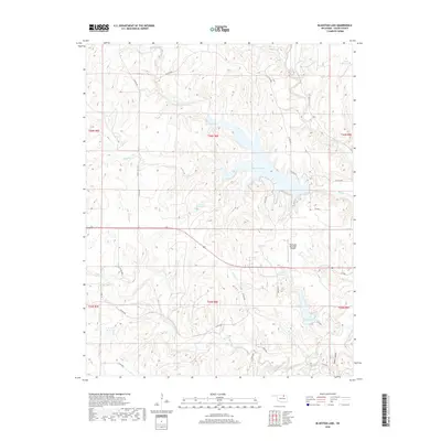 2018 Map of Bluestem Lake, 2018 Print