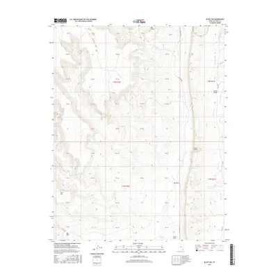 2017 Map of Bluff NW, 2017 Print