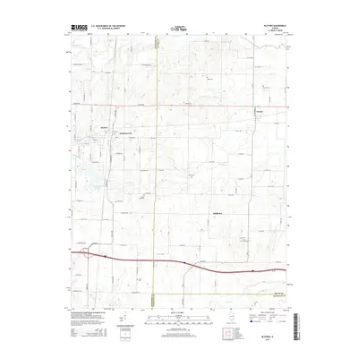2015 Map of Bluford, 2015 Print