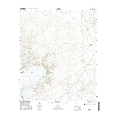2016 Map of Blum, 2016 Print