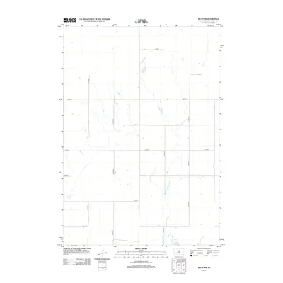 2012 Map of Blunt NW, 2012 Print