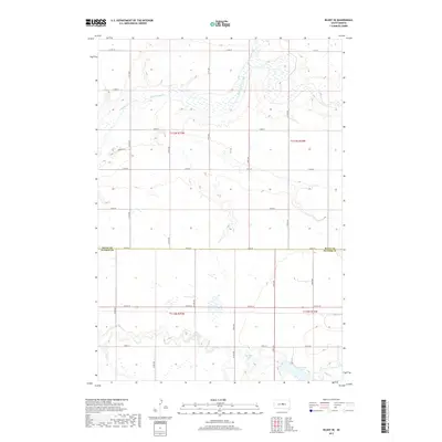 2017 Map of Blunt SE, 2017 Print