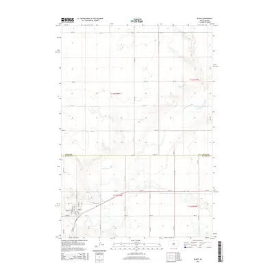 2015 Map of Blunt, 2015 Print
