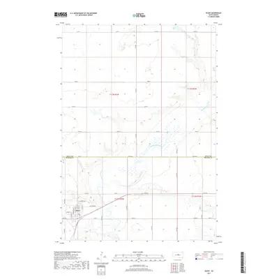 2017 Map of Blunt, 2017 Print