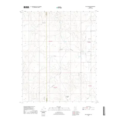 2018 Map of Blye Canyon NE, 2018 Print