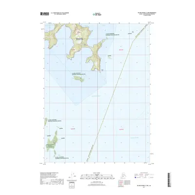 2017 Map of Blying Sound C-7 NW, 2017 Print