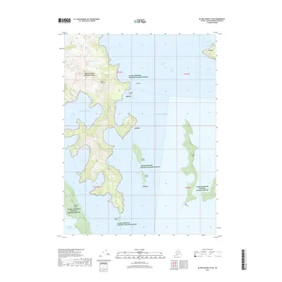 2017 Map of Blying Sound C-8 NE, 2017 Print