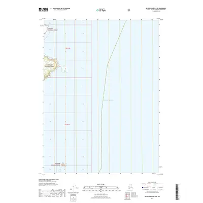 2018 Map of Blying Sound D-1 NW, 2018 Print