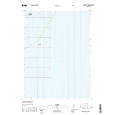 2018 Map of Blying Sound D-1 SW, 2018 Print