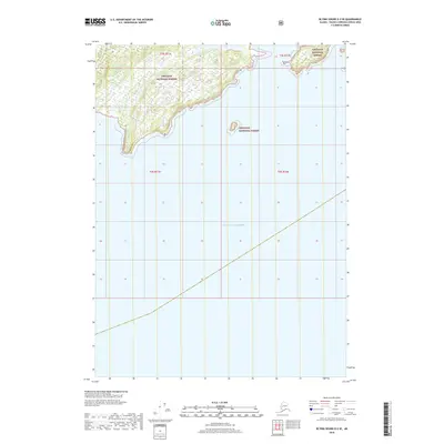 2018 Map of Blying Sound D-2 SE, 2018 Print